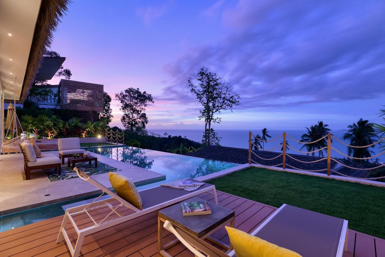 Tropical Seaview Villa With Pool サムイ島 エクステリア 写真